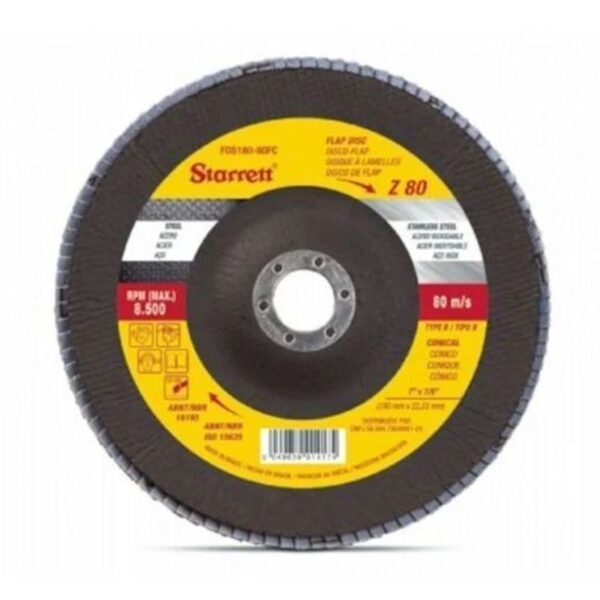 DISCO FLAP F VD 115X22,23MM 60G STARRETT