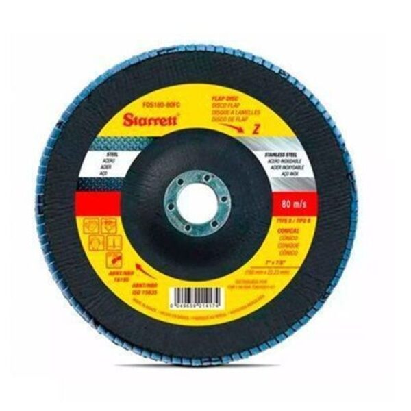DISCO FLAP F VD 115X22,23MM 80G STARRETT