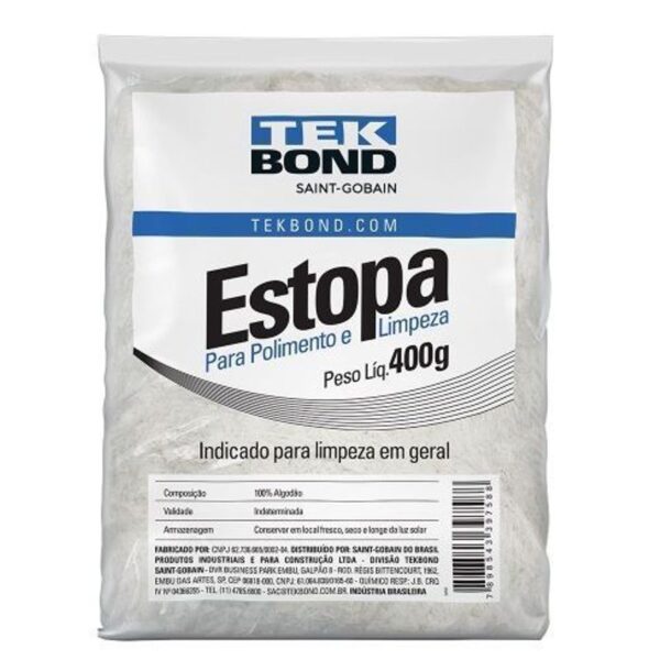 ESTOPA P POLIMENTO E LIMP 400G TEKBOND
