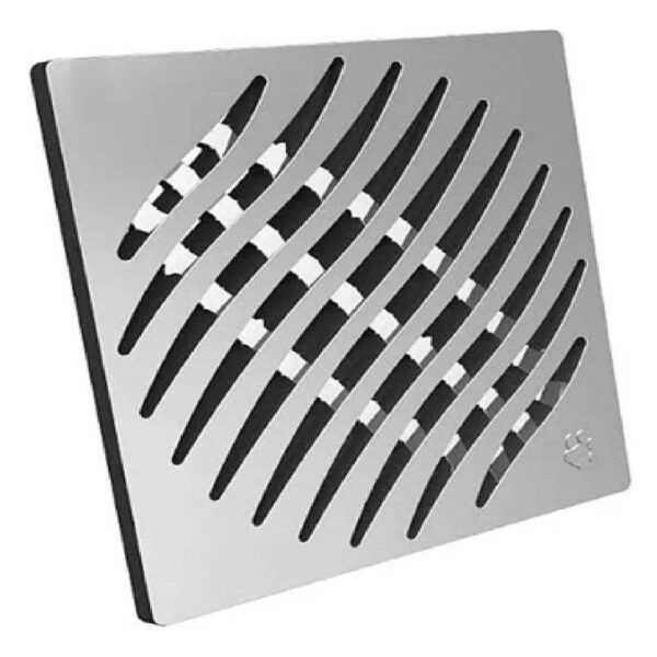 GRELHA QUADRADA CROMADA 100MM TIGRE