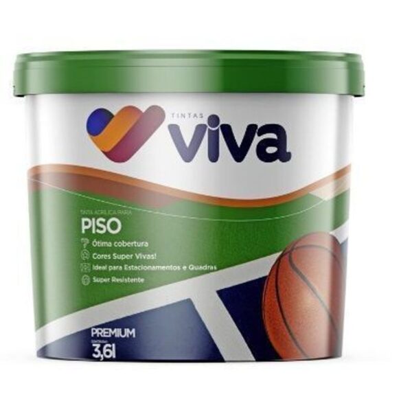 TINTA PISO 3,6L VERMELHO TINTAS VIVA