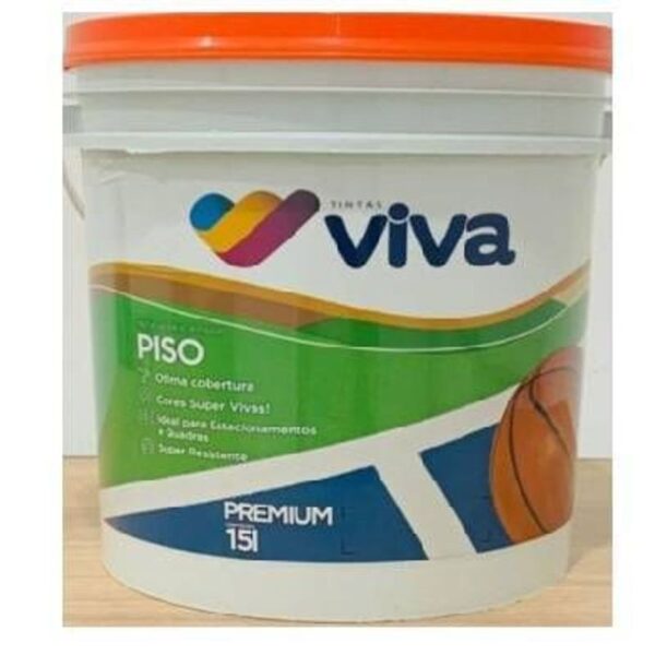TINTA PISO 15L PRETO TINTAS VIVA