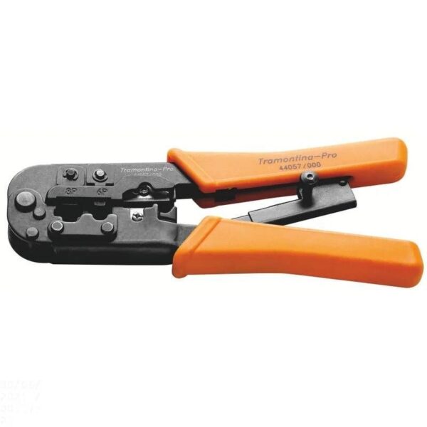 ALICATE CRIMPADOR RJ11, RJ12, RJ45 TRAMONTINA PRO