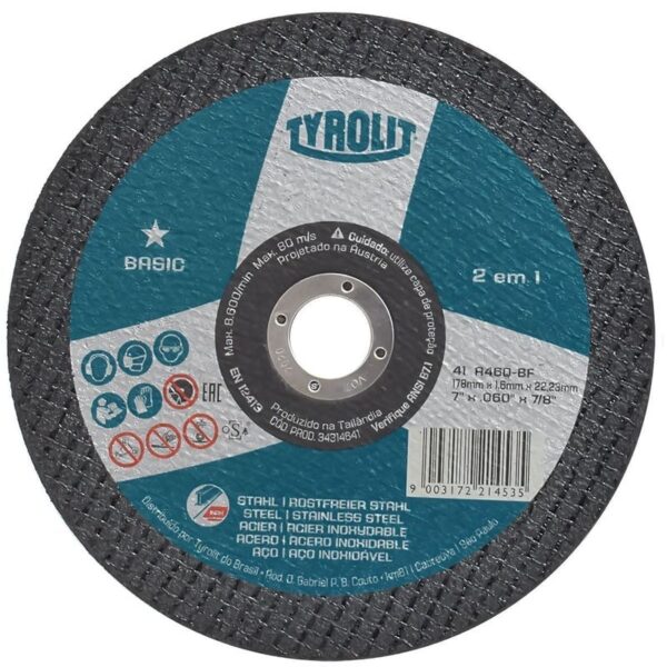 DISCO CORTE BASIC 178X1,6X22,23 TYROLIT