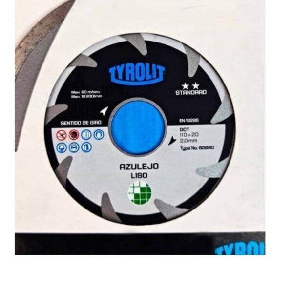DISCO CORTE DIAMANT 110MM LISO TYROLIT