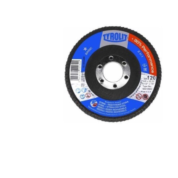 DISCO LIXA 115X22'' GR120 TYROLIT