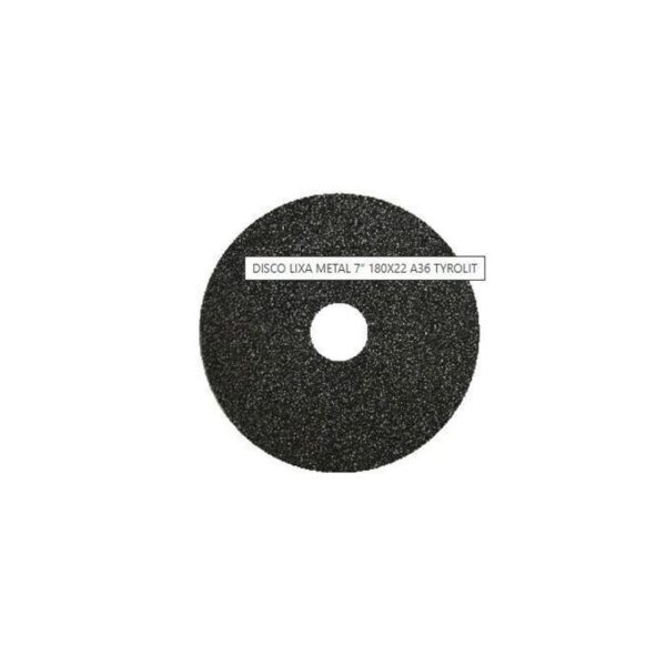DISCO LIXA 7'' 180X22 GR36 TYROLIT
