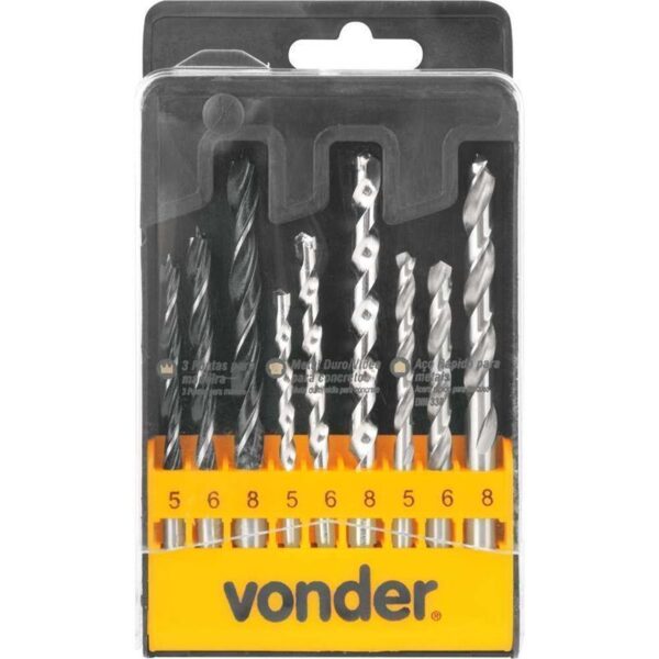 BROCA JG COMB AR/VIDEA/MAD 9PCS VONDER