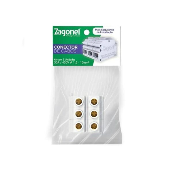 KIT CONECTOR C/ 3 UM ZAGONEL