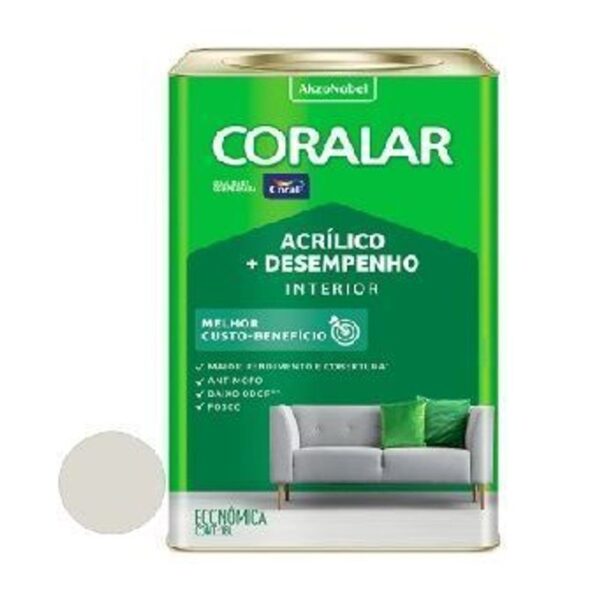 TINTA ACRILICA CORALAR BCO GELO 18L CORAL