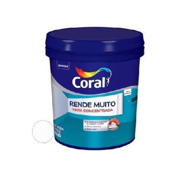 TINTA ACRILICA RENDE MUITO BRANCO PLAS 20L CORAL