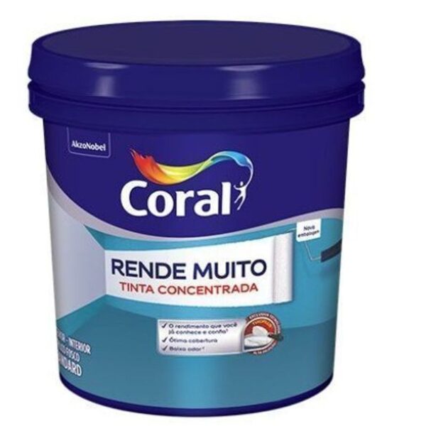 TINTA ACRILICA RENDE MUITO BCO PLAST 15L CORAL