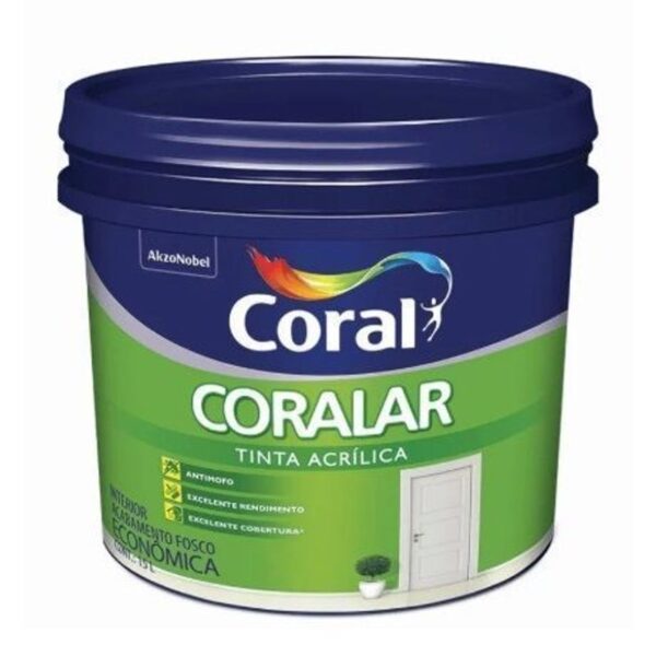 TINTA ACRILICA CORALAR BRANCO BDE 15L CORAL