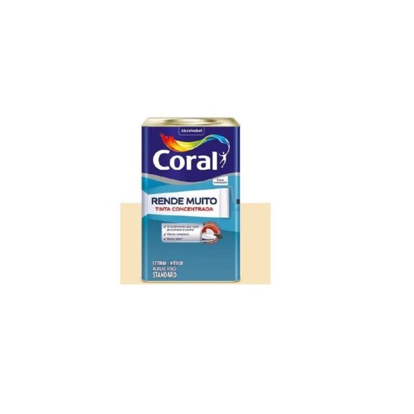 TINTA ACRILICA RENDE MUITO MARFIM 16L CORAL
