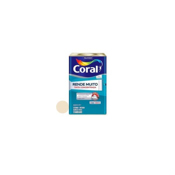 TINTA ACRILICA RENDE MUITO PEROLA 16L CORAL