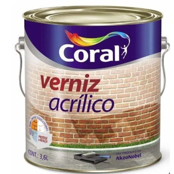 VERNIZ ACRILICO INCOLOR  3,6L CORAL