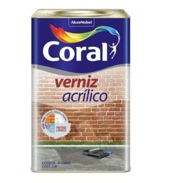VERNIZ ACRILICO INCOLOR  18L CORAL