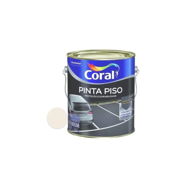 TINTA PINTA PISO BRANCO 3,6L CORAL