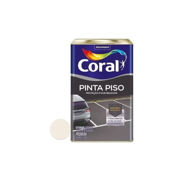 TINTA PINTA PISO BRANCO 18L CORAL