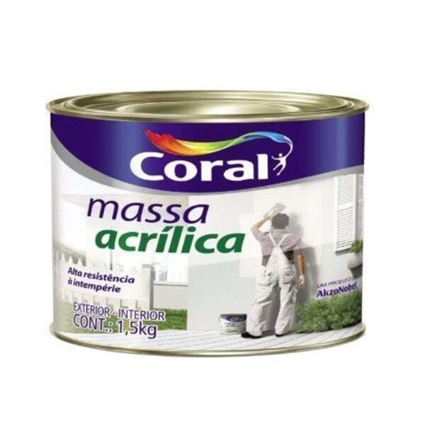 MASSA ACRILICA 1,5KG CORAL