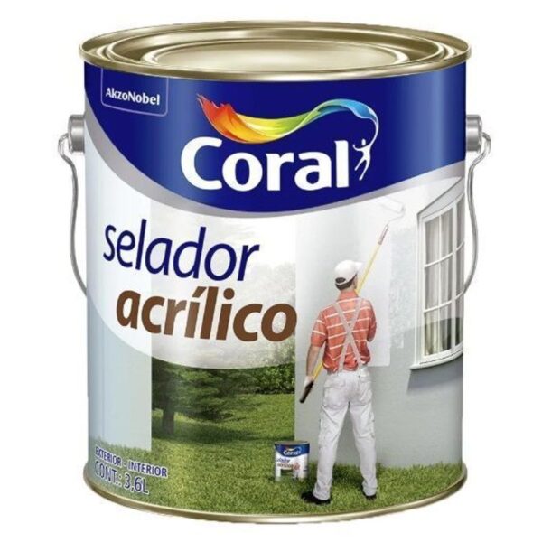 SELADOR ACRILICO BRANCO 3,6L CORAL