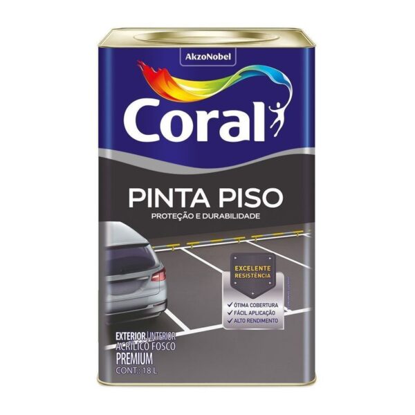 TINTA PINTA PISO VERMELHO SEGURANCA 18L CORAL