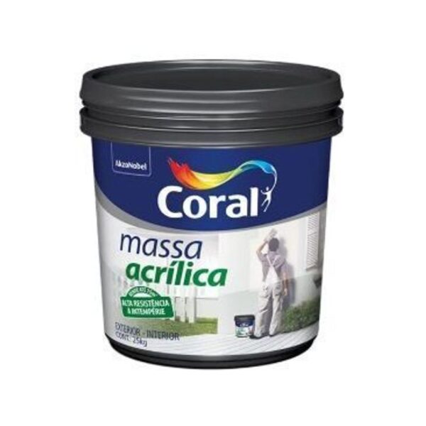 MASSA ACRILICA PLAST 25KG CORAL