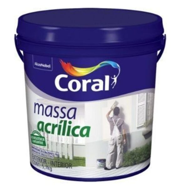 MASSA ACRILICA 5,7KG CORAL