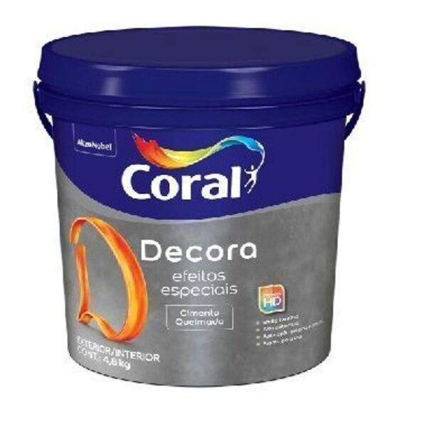 TINTA ACRILICA DECORA EF CIMENTO TUBARAO BCO 4,8KG CORAL