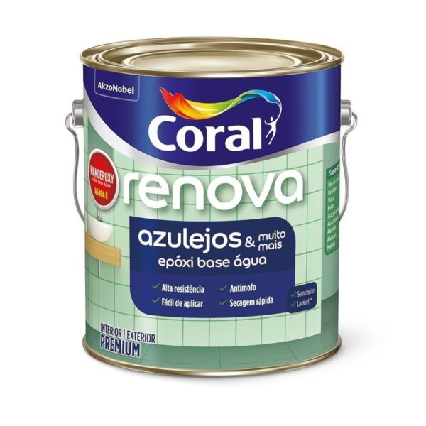TINTA RENOVA AZULEJOS AC BRANCO 3,6L CORAL