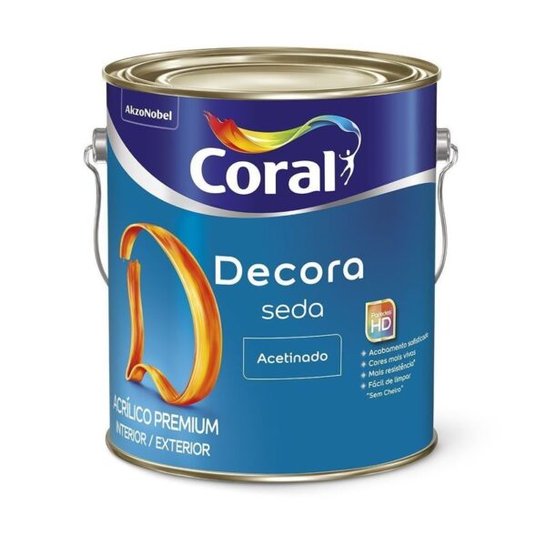 TINTA ACRILICA DECORA SEDA AC BRANCO GELO 3,6L CORAL