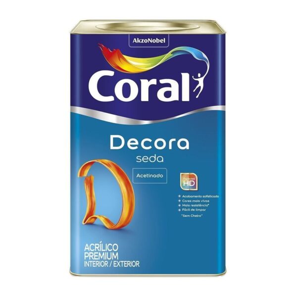 TINTA ACRILICA DECORA SEDA AC ALG EGIPCIO 18L CORAL