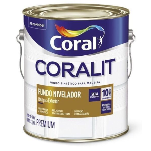 FUNDO NIVELADOR CORALIT BRANCO 3,6L CORAL