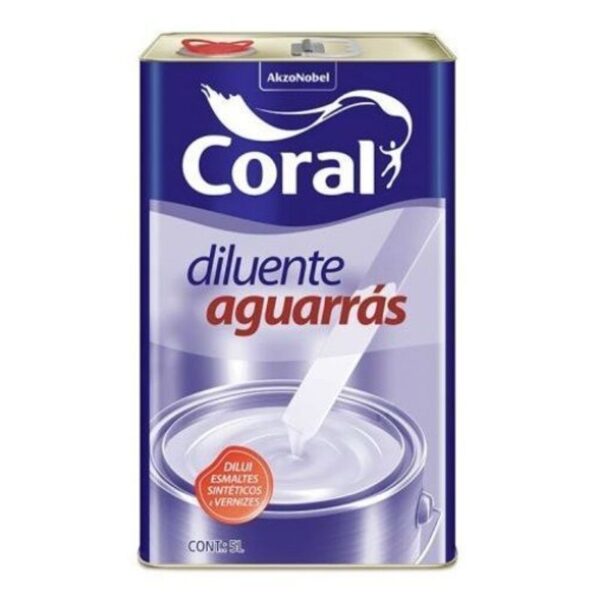 SOLVENTE AGUARRAS INCOLOR 5L CORAL