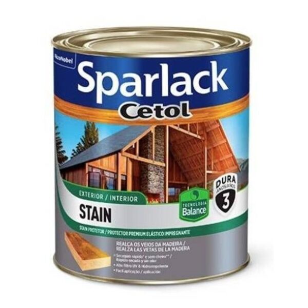 VERNIZ STAIN BALAN AC MOGNO SPARLACK 3,6L CORAL