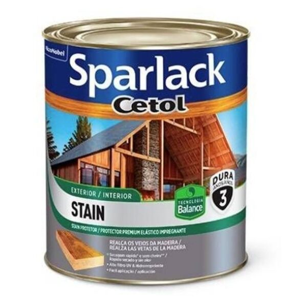 VERNIZ STAIN BALAN AC UV GLASS 900ML SPARLACK CORAL