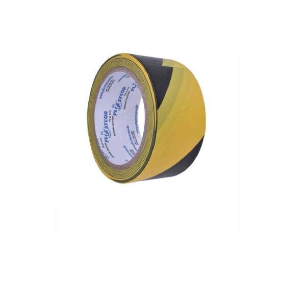 FITA DE DEMARCACAO PRETO/AMARELO 48MM X 30MTS PLASTCOR
