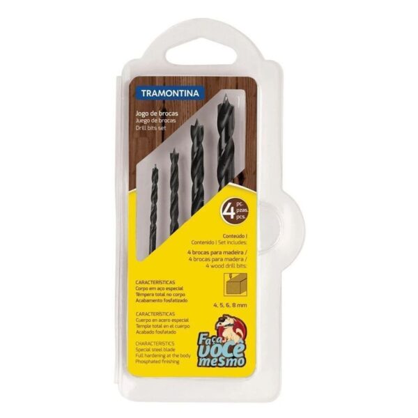 BROCA MADEIRA JG 4P TRAMONTINA