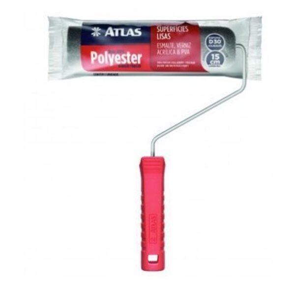 ROLO DE PINTURA DE ESPUMA CINZA 15CM ATLAS