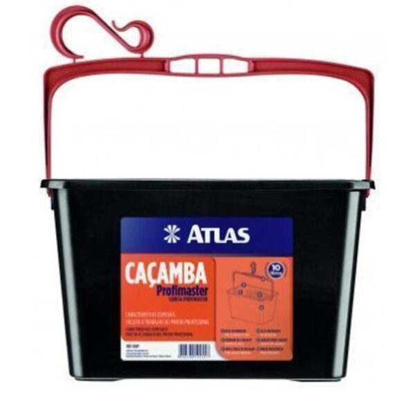 CACAMBA DE PLST P/ PINTURA PRETA 10L ATLAS