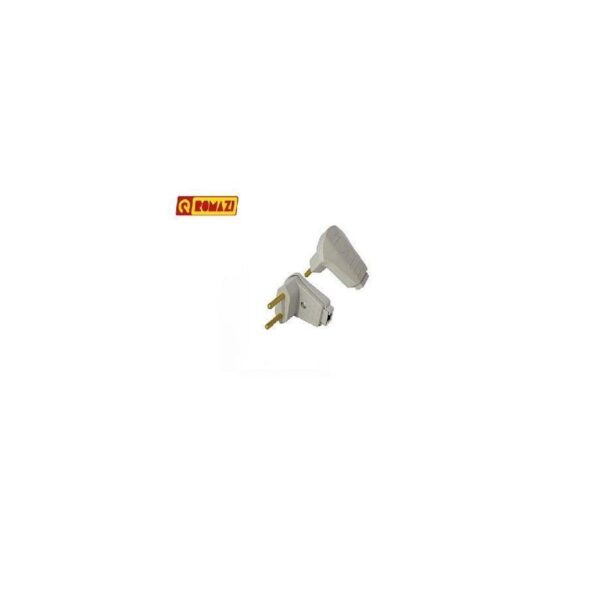 PLUGUE MACHO 10A 2P 90 CINZA ROMAZI