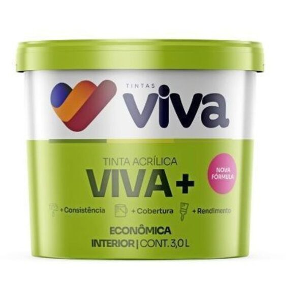 TINTA EC ACR FOSCO 3,0L PALHA TINTAS VIVA