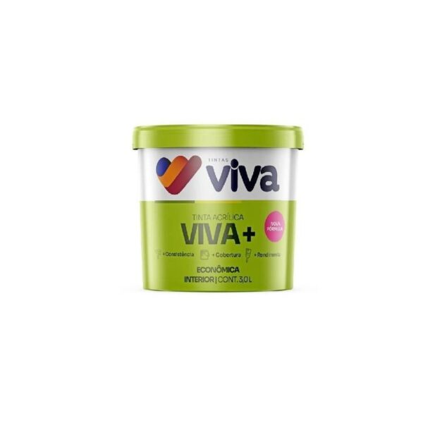 TINTA EC ACR FOSCO 3,0L BRANCO GELO TINTAS VIVA