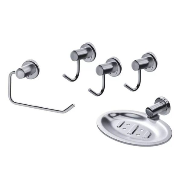 KIT ACESSORIOS P/ BANHEIRO 5 PECAS TURIM CIVITT