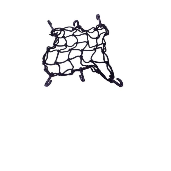 REDE ELASTICA P/ CAPACETE 35X35CM PRETA FIXTIL