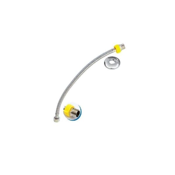 ENGATE FLEX ACO INOX C/ TUBO INTERNO  EPDM 40CM 12 MF PADOVA