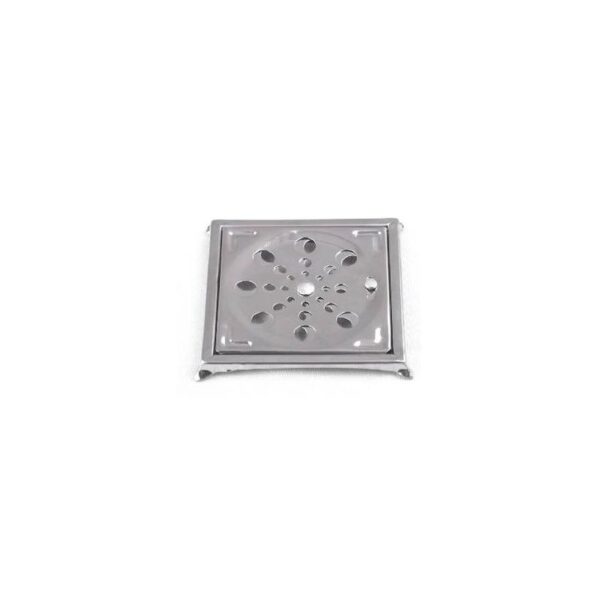 GRELHA INOX QUADRADA 100MM COM CAIXILHO PADOVA