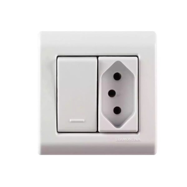 1 TOMADA 10A 2P+T LIZ FLEX BR TRAMONTINA