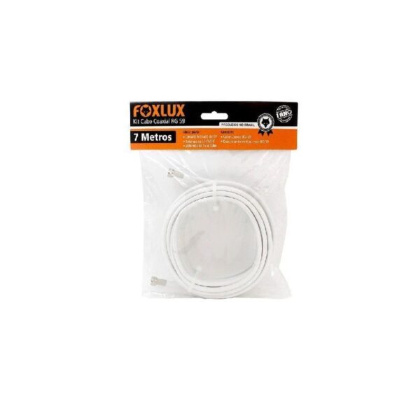 CABO COAXIAL RG 59 67 7MTS FOXLUX