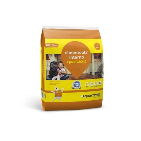 ARGAMASSA CIMENTO COLA AC1 INTERNO 15KG QUARTZOLIT